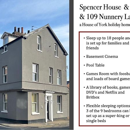 요크 Spencer House & 107 & 109 Nunnery Lane 빌라 외부 사진