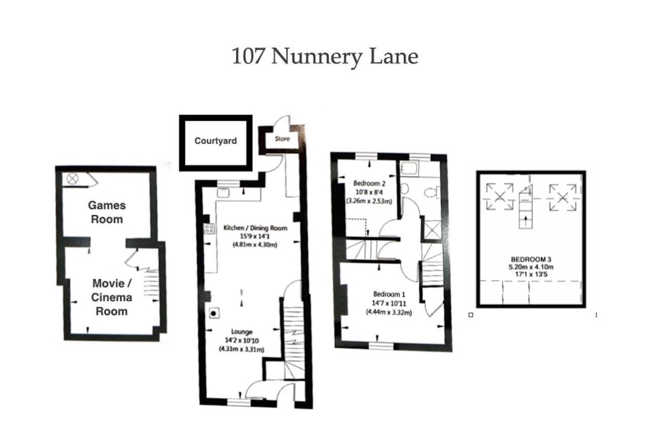 요크 Spencer House & 107 & 109 Nunnery Lane 빌라 외부 사진