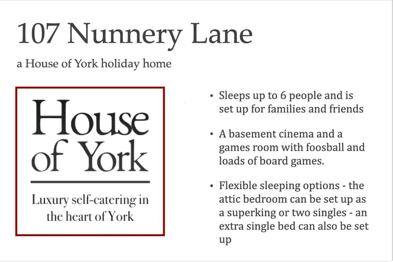 요크 Spencer House & 107 & 109 Nunnery Lane 빌라 외부 사진